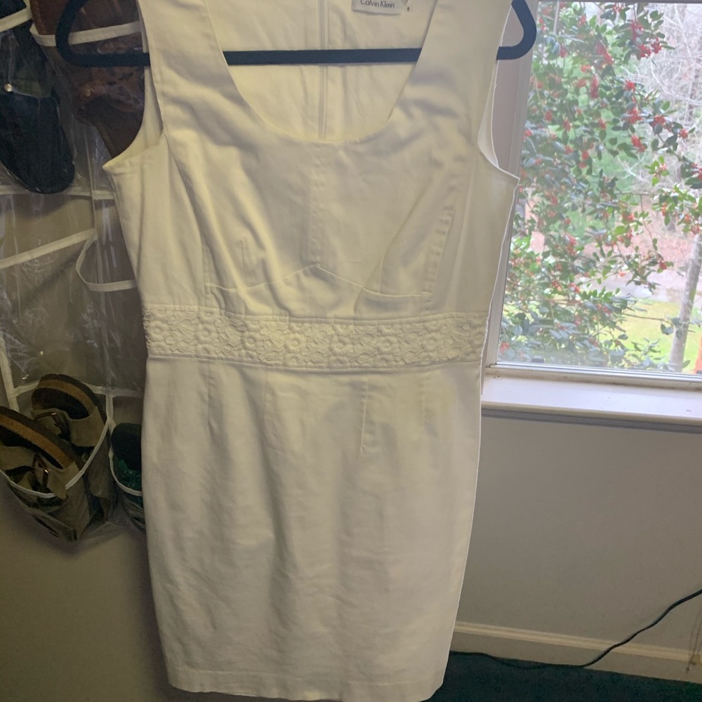 White Calvin Klein Dress